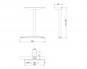 MILADESIGN podnož krajní noha Linear LN3103 stříbrná