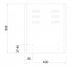 MILADESIGN zástěna monitoru Quantum Q362 stříbrná
