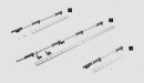 HETTICH 9132546 LeMans II osa 600-750 mm ocel bílá