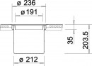 BLANCO 512471 Sorter Solon nádobka z nerezu k zabudování do roviny s deskou 1x7l