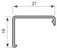 REHAU krycí profil Frame nerez 360L