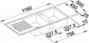 BLANCO 515605 Dřez Zia 8 S bez excentru Silgranit PuraDur antracit