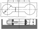 StrongFix Spojovací šroub pracovní desky 150mm