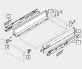 BLUM 578.3501B01 výsuv Tandembox 350mm 30kg P+L