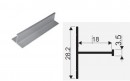 SEVROLL 01710 spojovací lišta H04/18 3m stříbrná