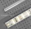 StrongLumio krycí lišta C k LED profilům čočka naklapávací, 2000mm transparentní