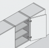 BLUM 71T6550 závěs, naložený, vrut, 170°