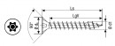 SPAX vrut 4x45mm zápustná hlava TXS W 4C MH