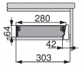 BLUM ZSI.500BI3 Orga Line "ukládání" 400/500