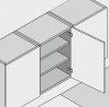 BLUM 71M2550 závěs, naložený, vrut, 100°