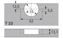 HETTICH 77734 Selekta Pro 2000 miska TH vrut