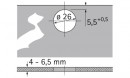 HETTICH 72968 Intermat závěs vrtané sklo vložený 95° (bez krytky) pružina