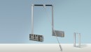 HETTICH 9079878 sklopná šatní tyč DUO Lift 10, 750-1170mm, alu finiš