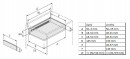 HETTICH 9127915 Multitech, zásuvka 150/550mm, bílá