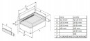 HETTICH 9127897 Multitech, zásuvka 118/450mm, bílá