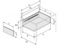 HETTICH 9127891 Multitech, zásuvka 118/275mm, bílá