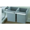 HETTICH 49473 Bin.it DUO II - 400 mm odpadkový koš černý