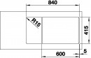 BLANCO 524233 Dřez Favum XL 6 S bez excentru Silgranit antracit
