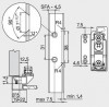 BLUM 20K4A01A02 Aventos HK-S čelní příchyt, alu, P