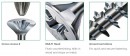 SPAX vrut 5x80/46 zápustná hlava PZ, W, 4C MH, částečný závit