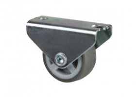 StrongCastors kolečko 30mm pevné měkčený běhoun šedá