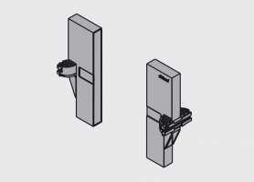 BLUM Z40L0002 koncovka pro příčku bílá