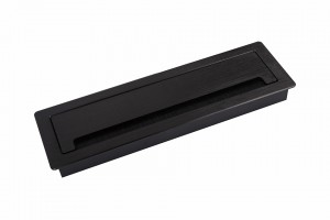 STRONG průchodka s tlumením ALU 300x90x28mm černá mat kartáčovaný povrch