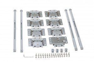 StrongLine Linio kování pro posuvné dveře pro 2 křídla s tlumením 40kg