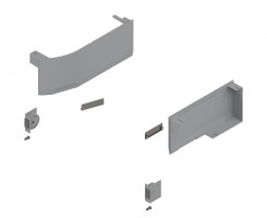 BLUM 23K8000 Aventos HK Top krytky pro S-D, světle šedá