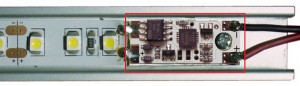 StrongLumio LED vypínač/stmívač do profilu 12/24V, bez LED kontrolky