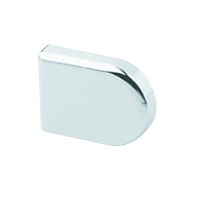 BLUM 84.4120 vnější krytka závěsu, vrtané sklo, tvar "D", lesklý chrom