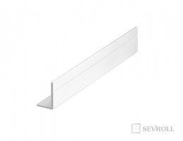 SEVROLL 04055 úhelník Mini 17x11mm 3m bílá lesk