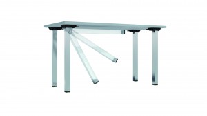 MILADESIGN stolová noha G5 ST607U sklopná 60mm stříbrná