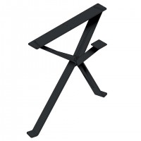 MILADESIGN EX 72080 zkosená stolová podnož krajní antracit 720 mm