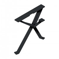 MILADESIGN EX 42050 zkosená stolová podnož krajní bílá 420mm