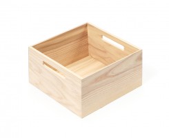 KES 009172 LiniQ krabička čtverec s úchyty 236x236mm světlý dub