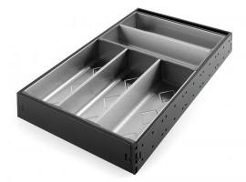 StrongMax příborník, sada 276/500mm, misky 5x264mm, černá