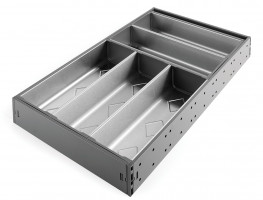 StrongMax příborník, sada 276/500mm, misky 5x264mm, šedá