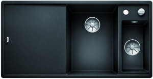 BLANCO 523489 Dřez Axia III 6S-F InFino s excentrem Silgranit PuraDur antracit
