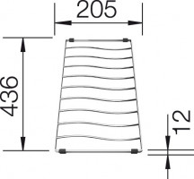 BLANCO 229234 Příslušenství odkapová mřížka/rošt Elon XL 6 S
