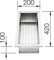 BLANCO 219649 Příslušenství miska 420x200mm pro Zerox nerez