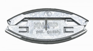 KNAPP K049 zásuvný spoj SILVER (slitina hliníku a zinku)