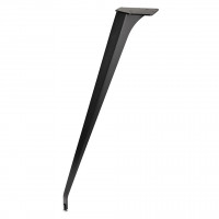 MILADESIGN  ET N72026 zkosená stolová noha černá 720mm