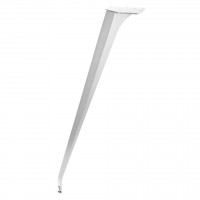 MILADESIGN ET N72026zkosená stolová noha bílá 720mm
