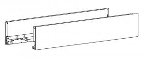 HETTICH 9255092 AvanTech YOU bočnice, 101/350mm, levá, bílá