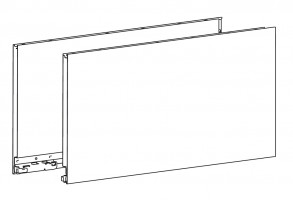 HETTICH 9255232 AvanTech YOU bočnice, 251/500mm, levá, antracit
