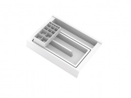 GOLLINUCCI Koupelnový organizér s příslušenstvím 350mm 241x322x85mm bílá