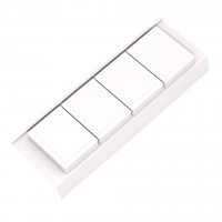 GOLLINUCCI Koupelnový organizér s příslušenstvím 450mm 146x422x69mm bílá
