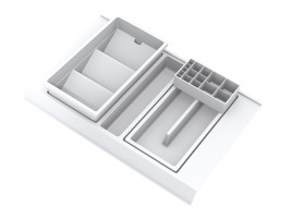 GOLLINUCCI Koupelnový organizér s příslušenstvím 450mm 308x422x90mm bílá