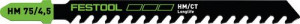 FESTOOL 204343 Pilové plátky HM 75/4,5 BUILDING MATERIALS ABRASIVE MATERIALS